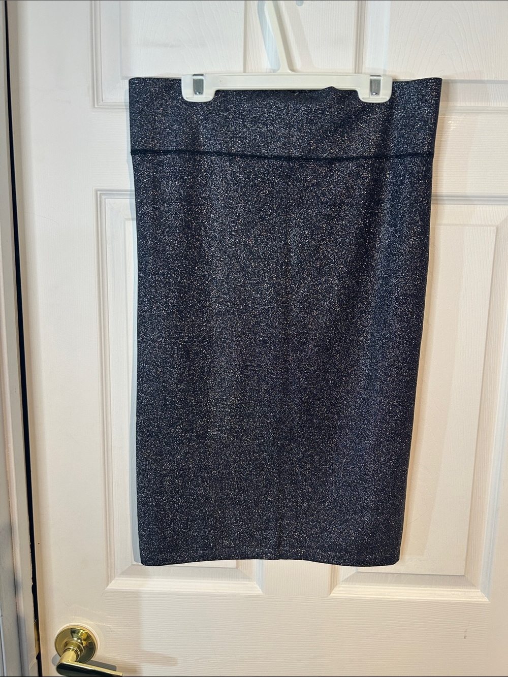 aerie Metallic navy Pencil Skirt NWT size large